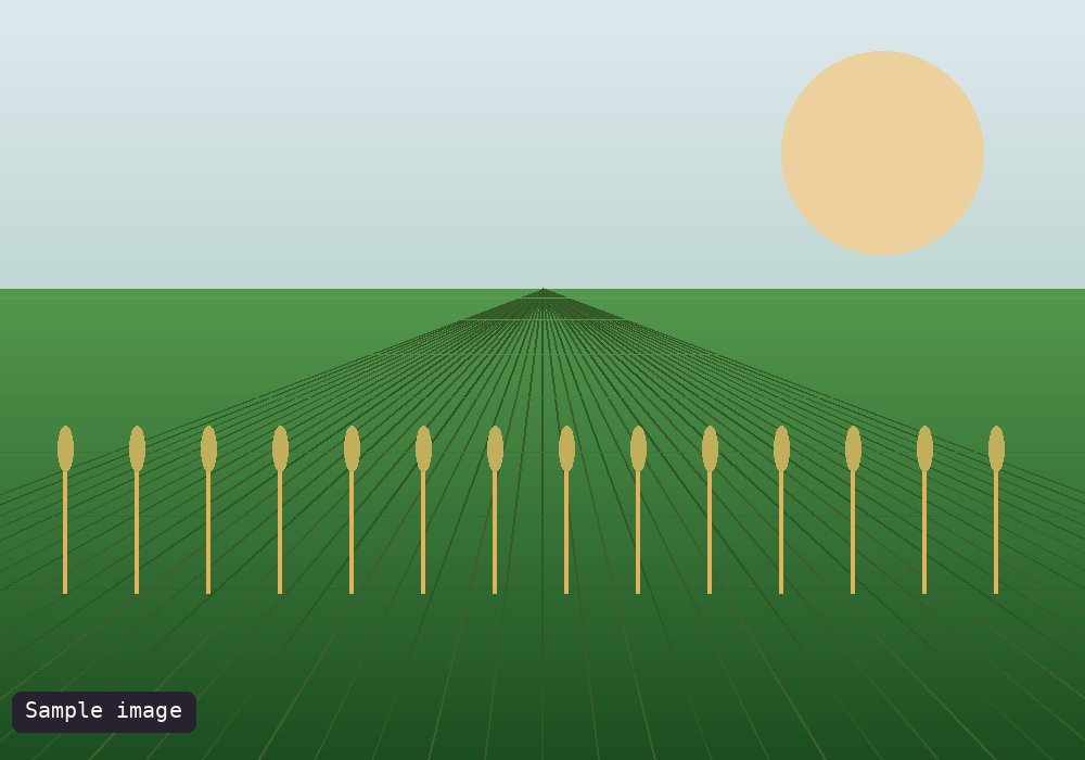 Reaper binder during harvest